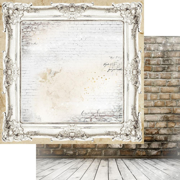 Asuka Studio - Collection Pack 12"X12" - Brick Wall & Frames. - This collection includes 12 double-sided, 2 of each. Made in Japan. Available at Embellish Away located in Bowmanville Ontario Canada.
