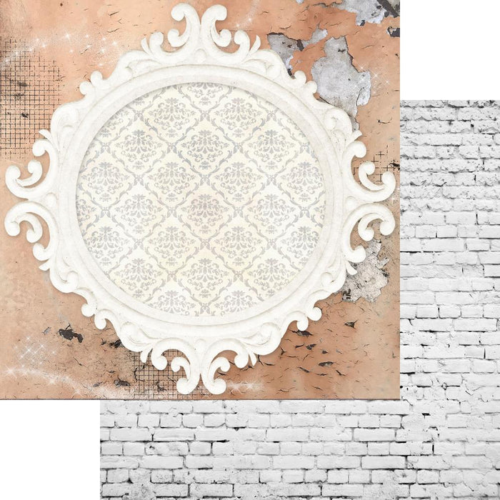 Asuka Studio - Collection Pack 12"X12" - Brick Wall & Frames. - This collection includes 12 double-sided, 2 of each. Made in Japan. Available at Embellish Away located in Bowmanville Ontario Canada.