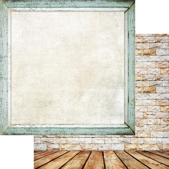 Asuka Studio - Collection Pack 12"X12" - Brick Wall & Frames. - This collection includes 12 double-sided, 2 of each. Made in Japan. Available at Embellish Away located in Bowmanville Ontario Canada.