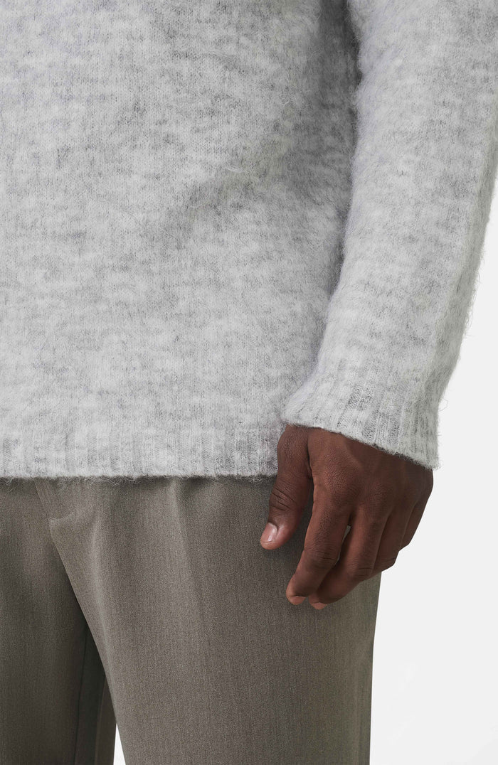Atelier Oversized Brushed Knit Jumper in Grey