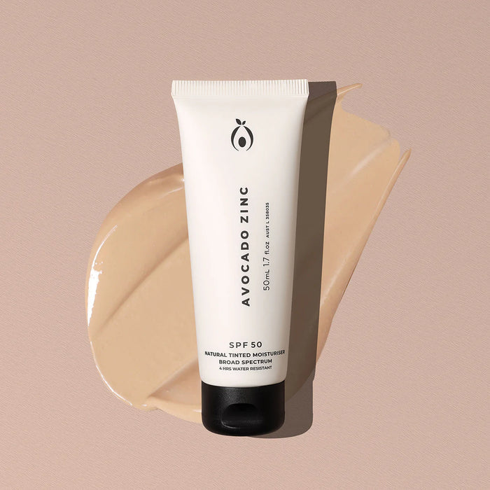 Avocado Zinc Tinted Moisturiser SPF50 - Light