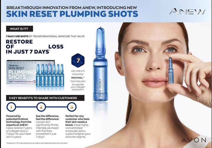 Avon Anew Skin Reset Plumping Shots - 7 x 1,3 ml