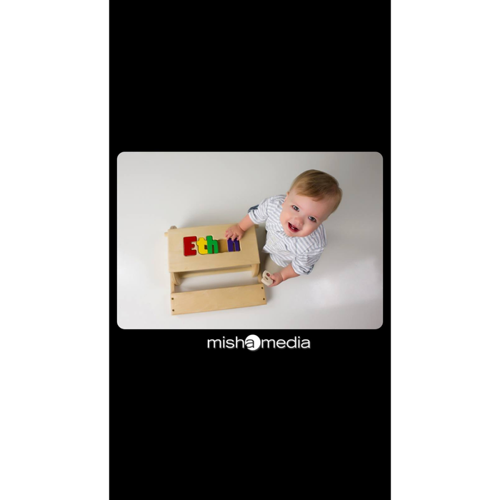 Baby Ethan with Flip Back Puzzle Stool