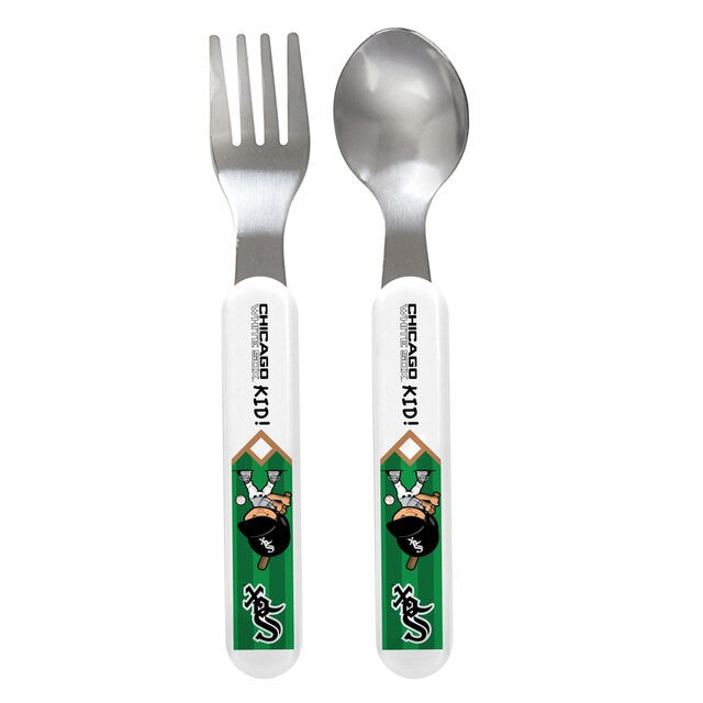 BABY FANATICS MLB CHICAGO WHITE SOX FORK & SPOON SET