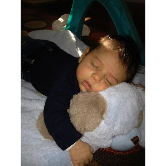 Baby Quinn on Waggles Cozy