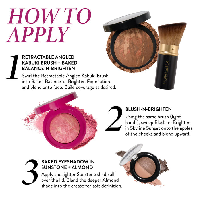 Love at First Brighten Makeup Kit (4PC)- How to apply