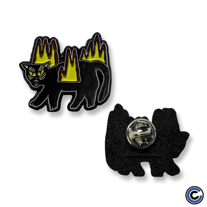 Buy – Basement "Fire Cat" Pin – Band & Music Merch – Cold Cuts Merch