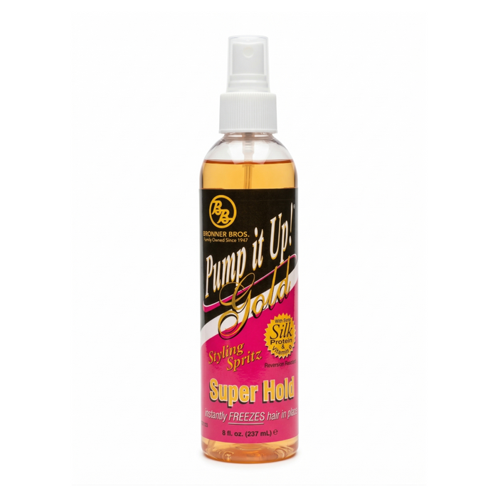 BB Pump It Up! Gold Styling Spritz [Super Hold] 8oz