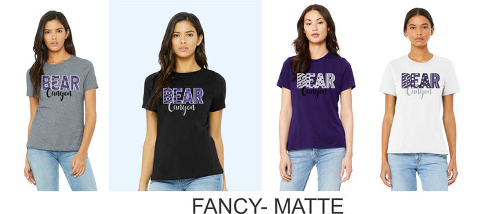 Bear Canyon Ladies Bella Canvas Tee- 4 Designs