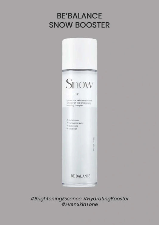 Snow booster bottle on a gray background