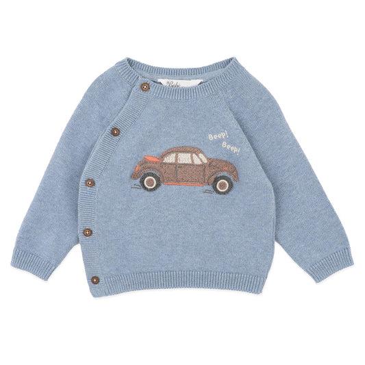 Bebe Alvin Car Knitted Jumper