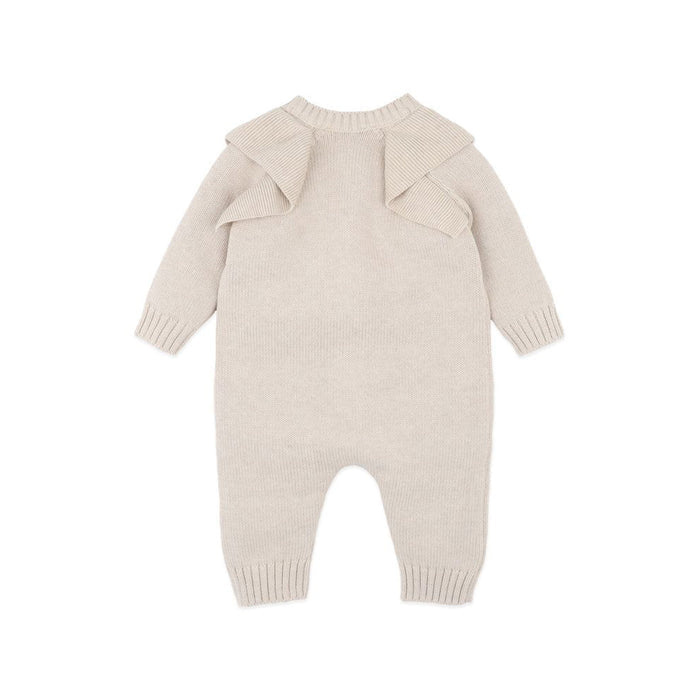 Bebe Fern Hand Embroidered Organic Knit Romper
