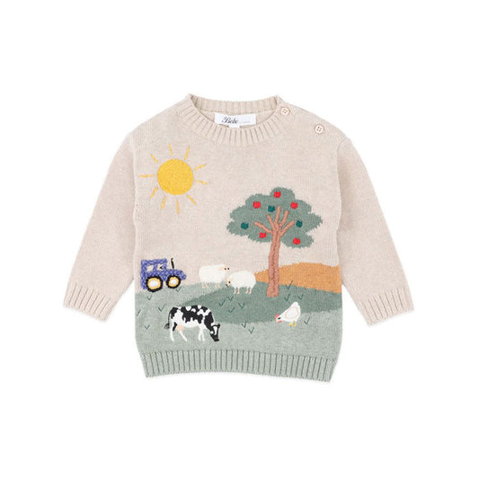Bebe Hunter Farm Organic Knitted Jumper