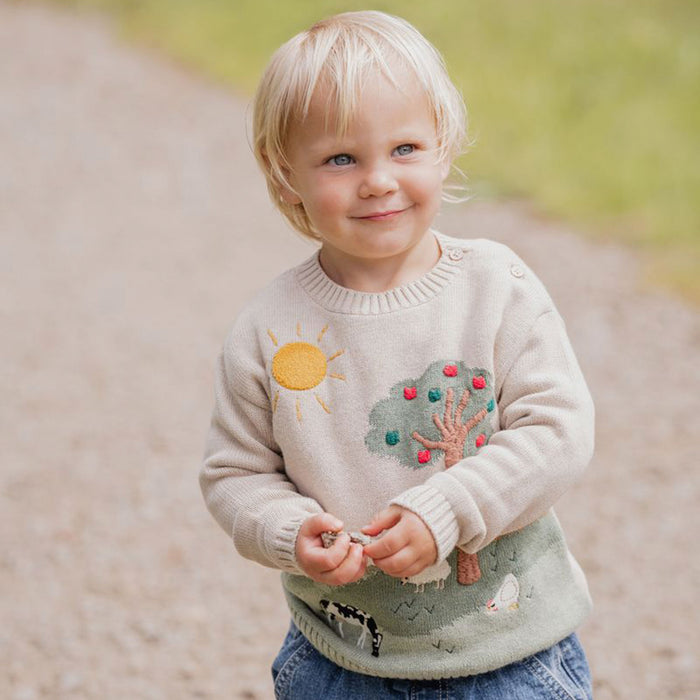 Bebe Hunter Farm Organic Knitted Jumper