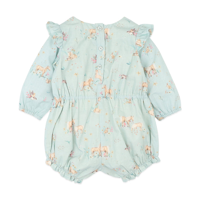 Bebe Winnie Woven Romper