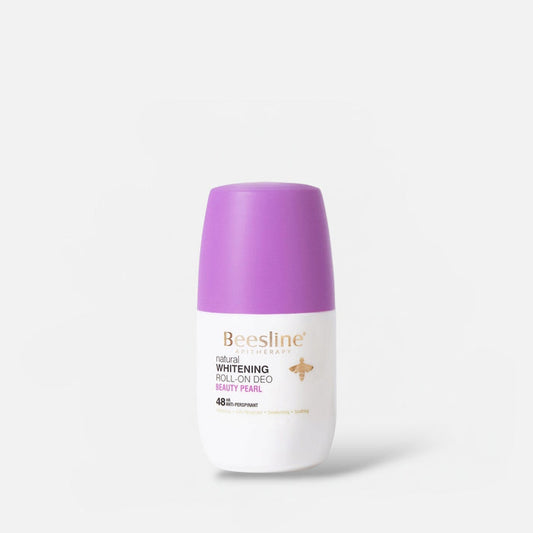Beesline Natural Whitening Roll - On Deodorant Beauty Pearl 50ml مزيل عرق بيزلاين الطبيعي لتفتيح البشرة - رول أون - بيوتي بيرل - Princess Cosmetics Qatar