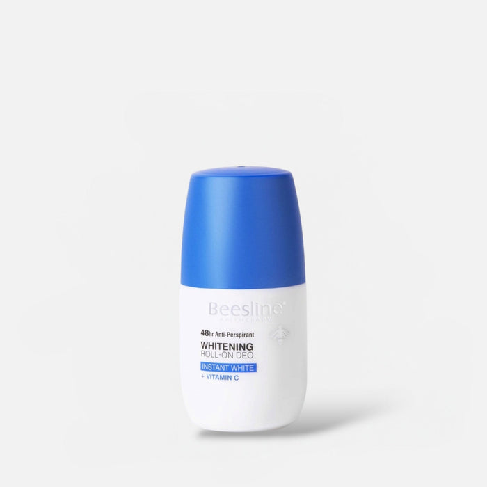 Beesline Natural Whitening Roll - On Deodorant Instant White + Vitamin C 50ml مزيل عرق بيزلاين الطبيعي للتبييض الفوري مع فيتامين سي - Princess Cosmetics Qatar