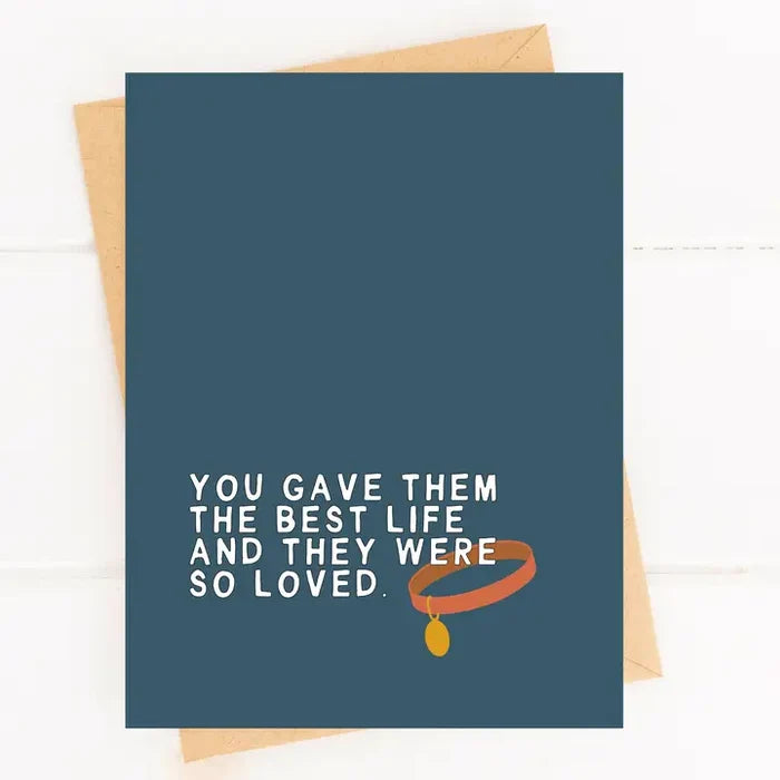 Best Life Pet Sympathy Card