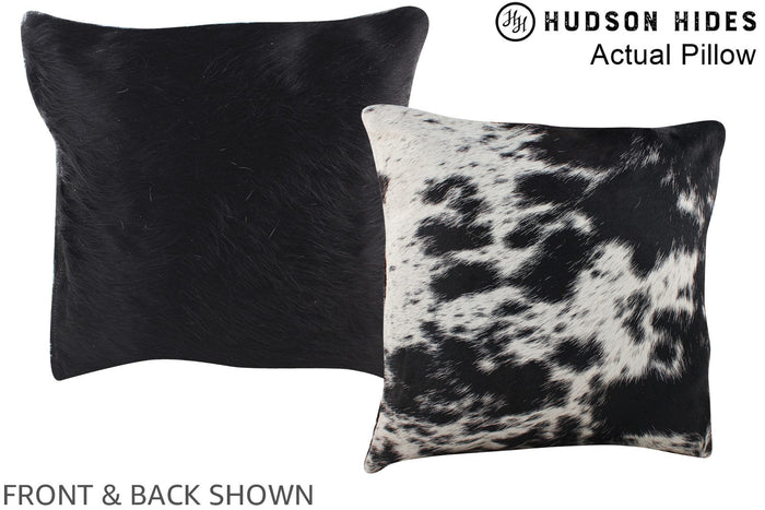 Black and White Cowhide Pillow #A13465