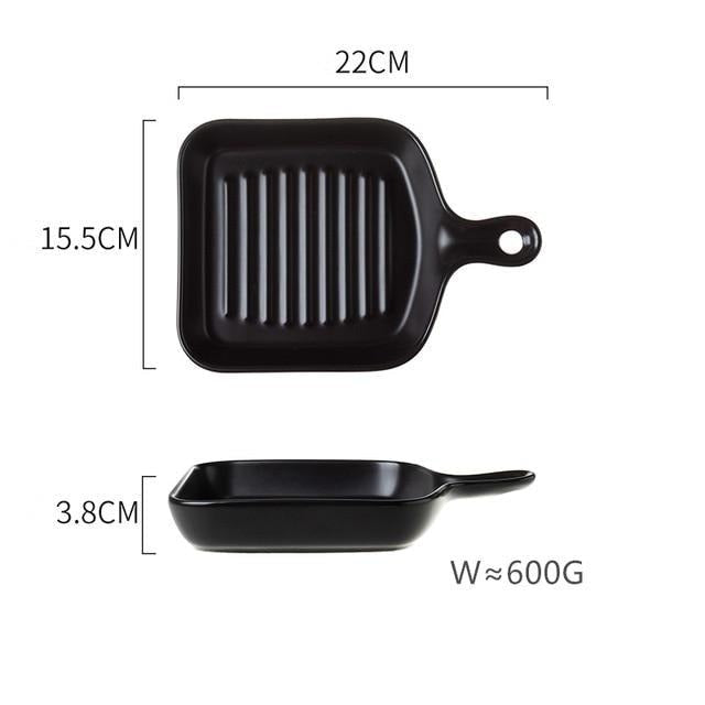 Black Baking Tray Plate