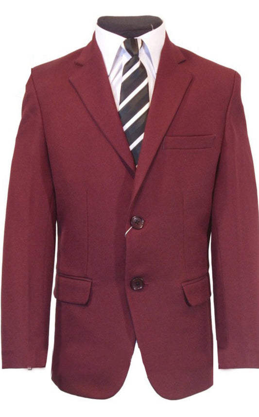 Blazer Maroon Twill Weave | Two Button Single Brest Blazer
