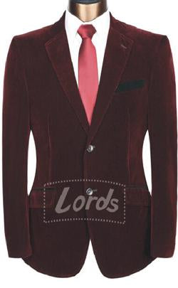 Blazer Mens Velvet Maroon Blazer | Best Stitching and Finishing
