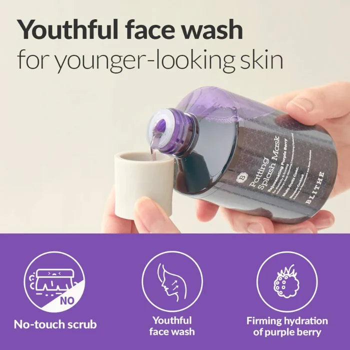 BLITHE Patting Splash Mask Rejuvenating Purple Berry