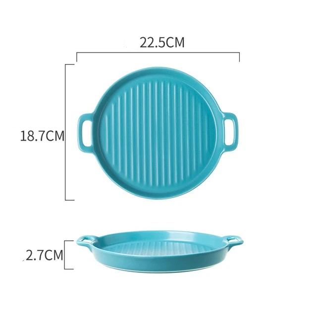 Blue Round Baking Tray