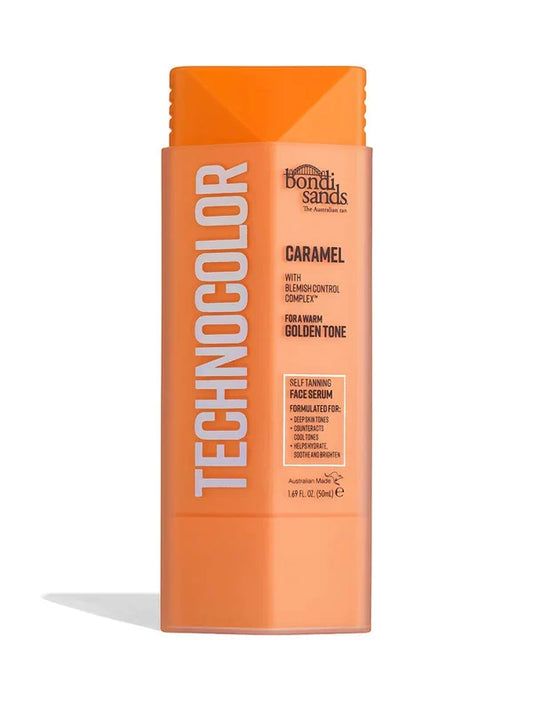 Bondi Sands Technocolor Self Tanning Face Serum in four shades, 50ml, new in box, for a natural sun-kissed glow.