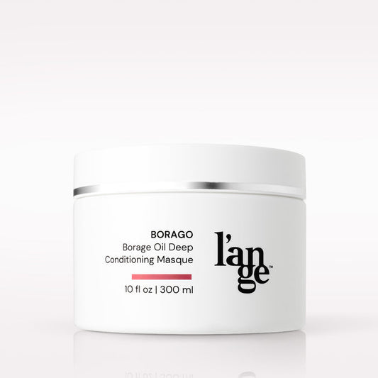 L’ange Borago Oil Deep Conditioning Masque on a blank background