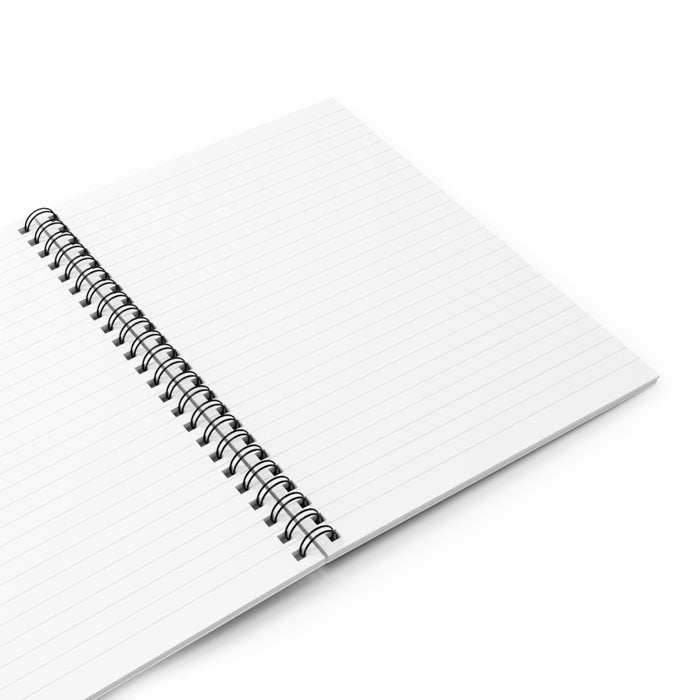 Botanical Dreamer Spiral Notebook — Black & White Illustrated Ruled Journal