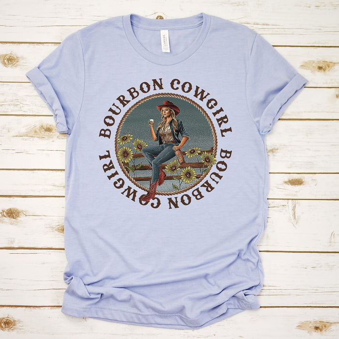 Bourbon Cowgirl graphic tee