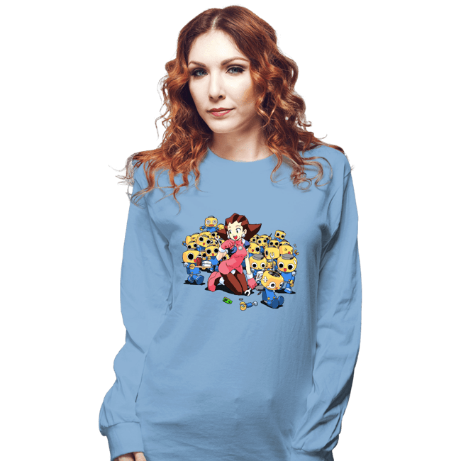 Long Sleeve Shirts, Unisex / Small / Powder Blue