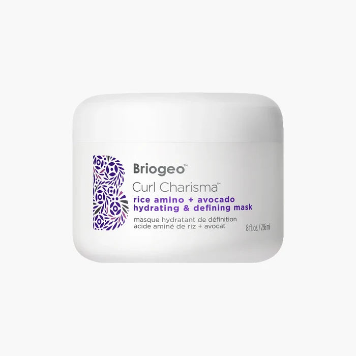 BRIOGEO curl charisma rice amino + avocado hydrating and defining mask ماسك العناية بالشعر الكيرلي من بريوجيو