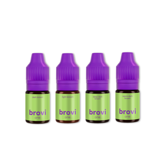 Brovi One Inorganic Best Sellers Mini Set - 4 Pigments 5 ml Supreme Permanent