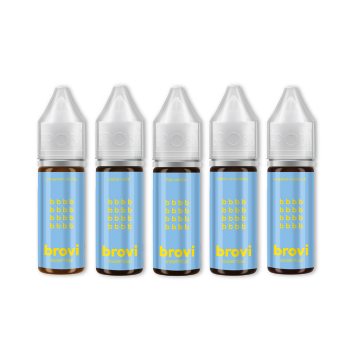Brovi Regular Best Sellers Set - 5 Pigments 15 ml Supreme Permanent