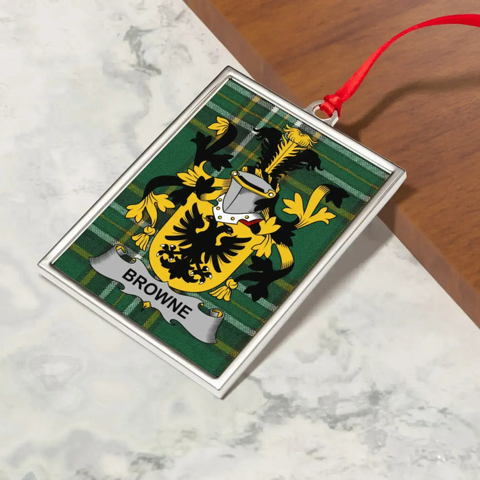 Browne Irish heritage Christmas tree ornament detail