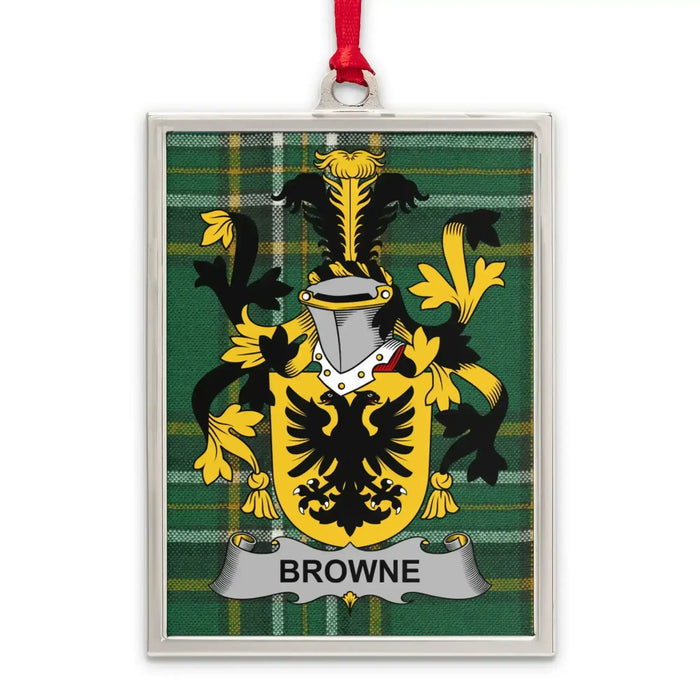 Browne Family Crest Decorative Home Ornament