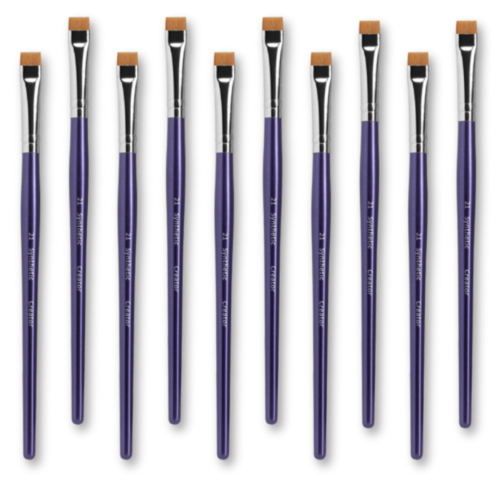 Brush Synthetic Creator №21 Set of 10