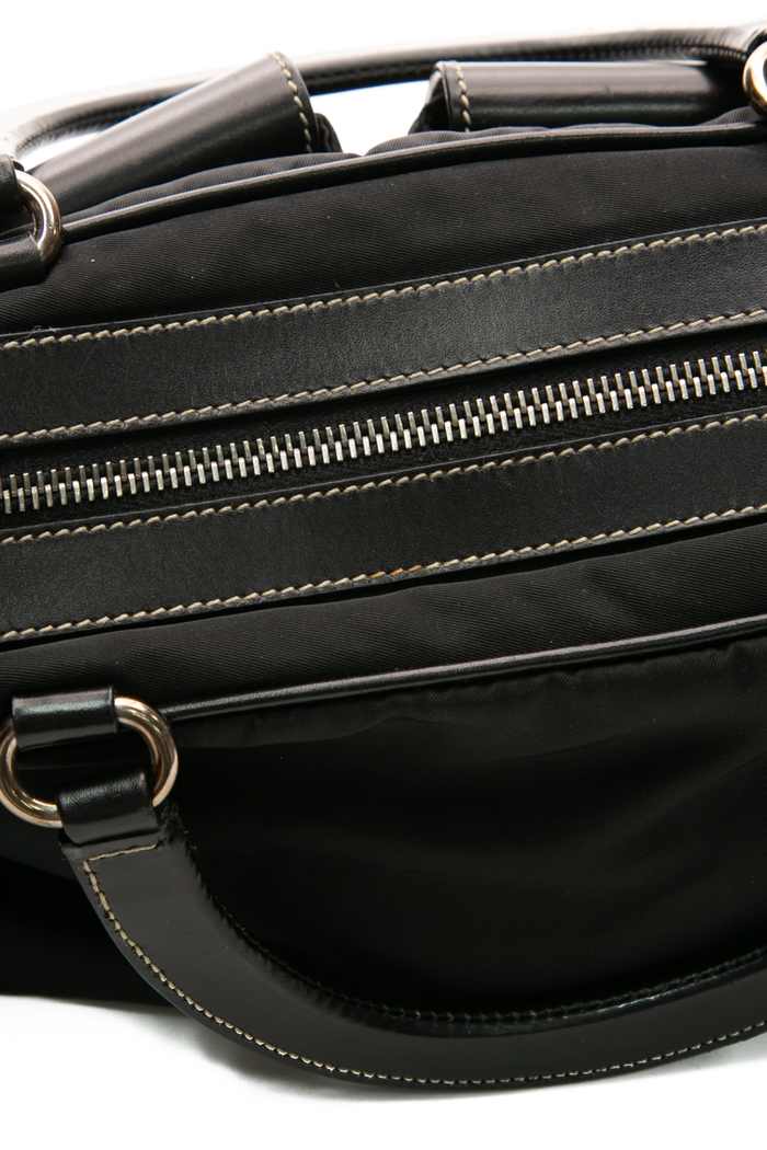 Buckle Top Handle Bag