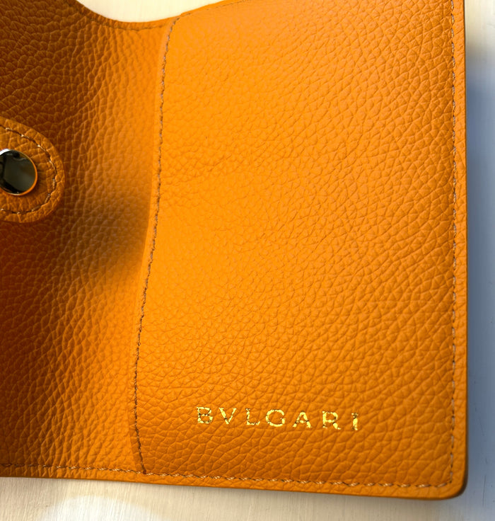 Bvlgari leather travel watch case for accessories, featuring a sleek black design with multiple compartments for watches.