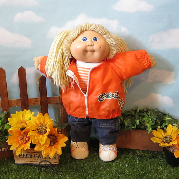 Cabbage Patch Kids girl doll with blonde hair and blue eyes