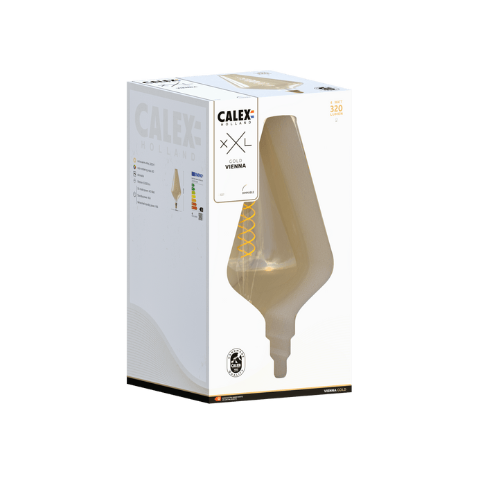 Calex XXL Vienna LED Bulb - E27 - Gold