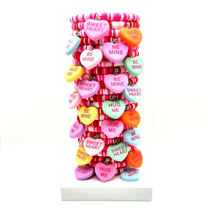 Candy Heart Charm Bracelet