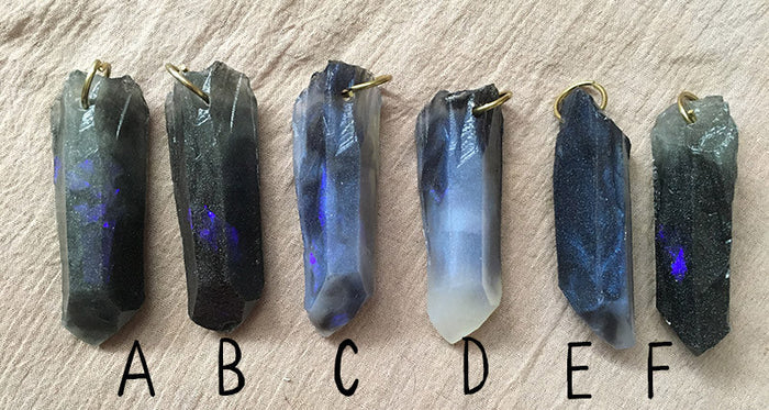 CAST CRYSTAL PENDANTS- STORM BORN