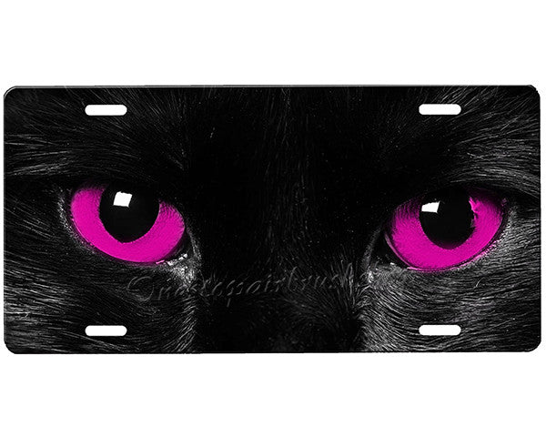 Cat Eyes License Plate