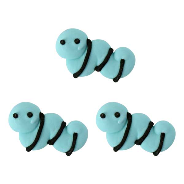 Caterpillar Royal Icing Decorations (Bulk)