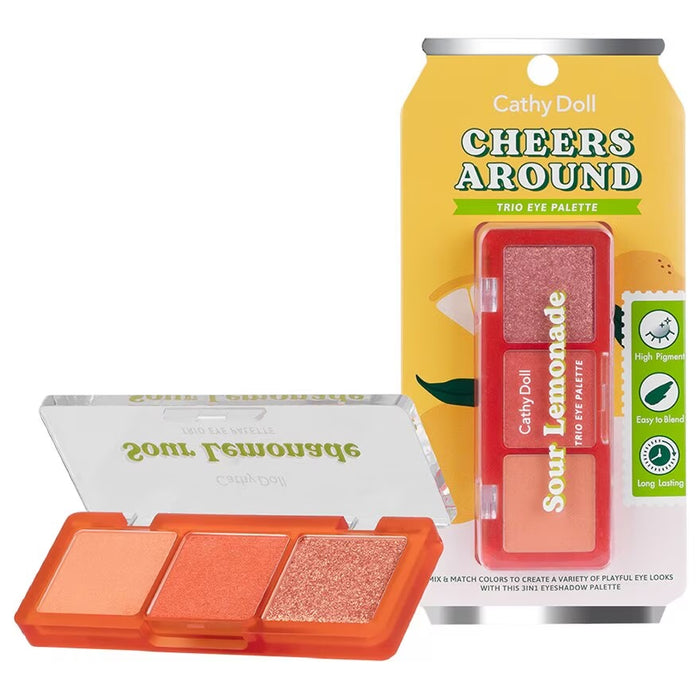 CATHY DOLL Cheers Around Trio Eye Palette بالت ظلال العيون من كاثي دول