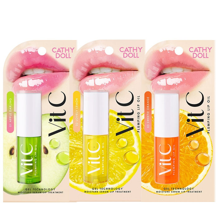 CATHY DOLL Vit C Plumping Lip Oil زيت الشفاه للترطيب وزيادة الحجم من كاثي دول
