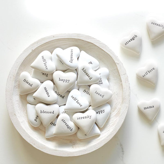 Ceramic Hearts Assorted Sayings
